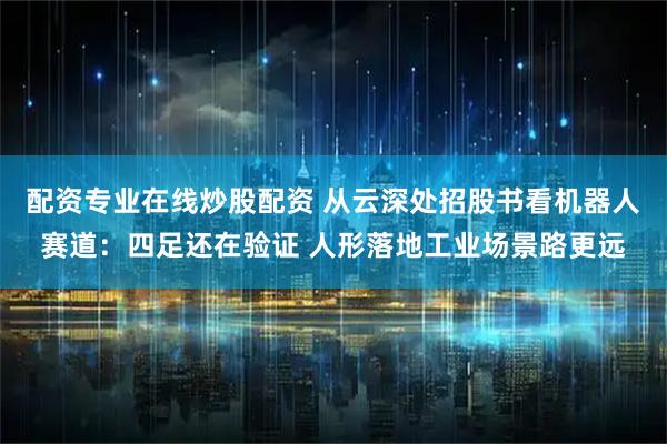 配资专业在线炒股配资 从云深处招股书看机器人赛道：四足还在验证 人形落地工业场景路更远